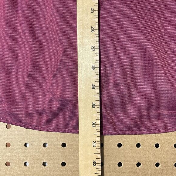 ETON Contemporary LS Button Up Shirt Euro Geometric Deep Red Size 42/Large Men - Picture 8 of 9